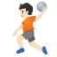 image for :person playing handball: light skin tone:
