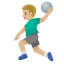 image for :man playing handball: medium-light skin tone:
