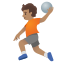 image for :person playing handball: medium skin tone: