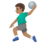image for :man playing handball: medium skin tone: