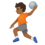 image for :person playing handball: medium-dark skin tone: