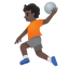 image for :person playing handball: dark skin tone: