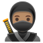 image for :ninja: medium skin tone: