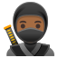 image for :ninja: medium-dark skin tone: