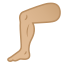 image for :leg: medium-light skin tone: