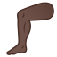 image for :leg: dark skin tone: