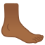 image for :foot: medium-dark skin tone: