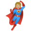 image for :woman superhero: medium-light skin tone: