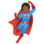 image for :woman superhero: medium-dark skin tone: