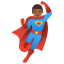 image for :man superhero: medium-dark skin tone: