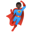 image for :man superhero: dark skin tone: