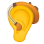 image for :ear with hearing aid: