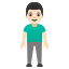 image for :man standing: light skin tone: