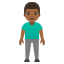 image for :man standing: medium-dark skin tone: