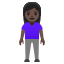 image for :woman standing: dark skin tone:
