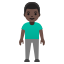 image for :man standing: dark skin tone: