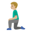 image for :man kneeling: medium-light skin tone: