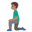 image for :man kneeling: medium skin tone: