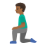 image for :man kneeling: medium-dark skin tone: