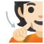 image for :deaf person: light skin tone: