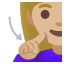 image for :deaf woman: medium-light skin tone: