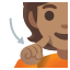 image for :deaf person: medium skin tone: