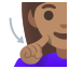 image for :deaf woman: medium skin tone: