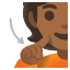 image for :deaf person: medium-dark skin tone: