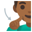 image for :deaf man: medium-dark skin tone: