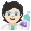 image for :scientist: light skin tone: