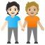 image for :people holding hands: light skin tone, medium-light skin tone: