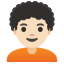 image for :person: light skin tone, curly hair: