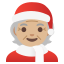 image for :Mx Claus: medium-light skin tone: