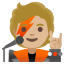 image for :singer: medium-light skin tone: