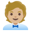 image for :office worker: medium-light skin tone: