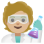 image for :scientist: medium-light skin tone: