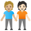 image for :people holding hands: medium-light skin tone, light skin tone: