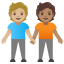 image for :people holding hands: medium-light skin tone, medium skin tone: