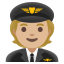 image for :pilot: medium-light skin tone: