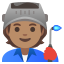image for :factory worker: medium skin tone: