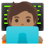 image for :technologist: medium skin tone:
