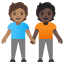 image for :people holding hands: medium skin tone, dark skin tone:
