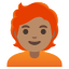 image for :person: medium skin tone, red hair: