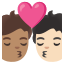 image for :kiss: person, person, medium skin tone, light skin tone: