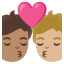 image for :kiss: person, person, medium skin tone, medium-light skin tone: