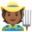 image for :farmer: medium-dark skin tone: