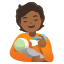 image for :person feeding baby: medium-dark skin tone: