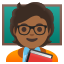 image for :teacher: medium-dark skin tone: