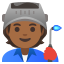 image for :factory worker: medium-dark skin tone: