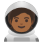 image for :astronaut: medium-dark skin tone: